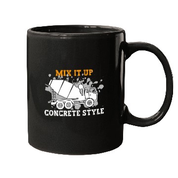 Discover Construction Batching Mix It Concrete Mixer Truck Driver Mugs