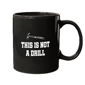 Discover This Is Not A Drill Hammer Tools Builder Funny Woodworker 2 Mugs
