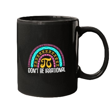 Discover Dont be Irrational Pi Day Math Test Day School Student 3 Mugs