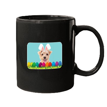 Discover Norfolk Terrier w Bunny Ears Mugs