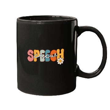Discover Retro Speech Crew Pathologist SLP Groovy Mugs