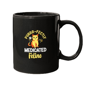 Discover Funny Pharmacist Cat Lady Pharmacy Technician Kitten Lover 2 Mugs