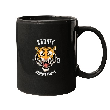 Discover Karate Tiger Head Karate Japanese Martial Arts 1 Mugs