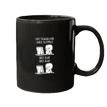 Discover I Are Programmer I Make Computer Beep Boop It Tech Coder Men Mugs