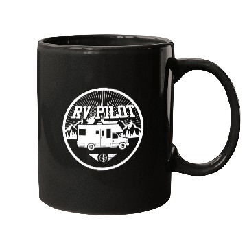 Discover RV Pilot Funny Motorhomes RV Travel Mugs