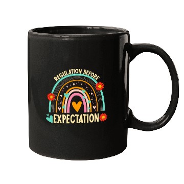 Discover Regulation Before Expectation Cute ABA SPED Teacher Therapy 2 Mugs