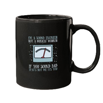 Discover Audio Engineer Beatmaker And Soundguy Miracle Worker Mugs