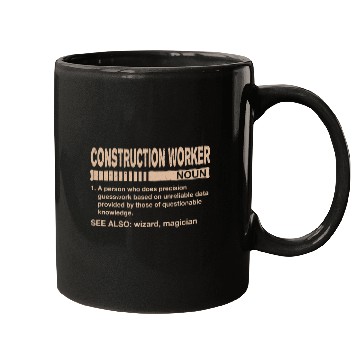 Discover Construction Worker Definition Funny Foreman Humor Mason Mugs