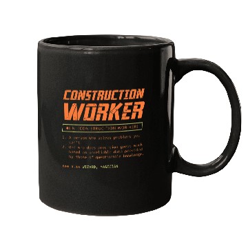 Discover Construction Worker Contractor Builder Handyman Gift 2 Mugs