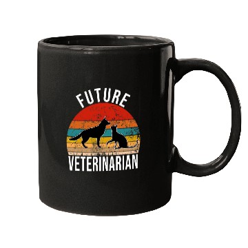 Discover Future Veterinarian Dog Cat Vintage Mugs