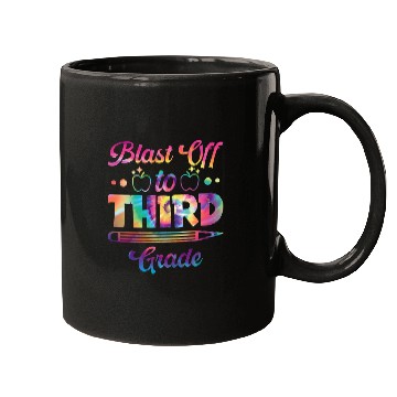 Discover Blast Off to Third Grade Student Novelty Back to School Mugs
