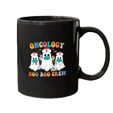Discover boo boo crew oncology nurses halloween scrub Mugs