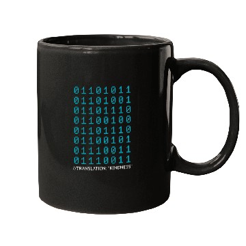Discover Kindness In Binary Code Mental Health Awareness Programmer 1 Mugs