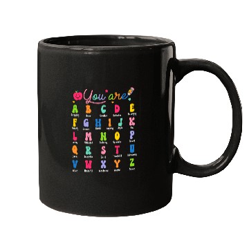 Discover ABC Alphabet Affirmation Back To School Teacher Mugs