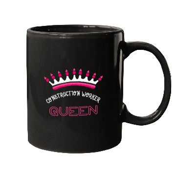 Discover Construction Worker Queen Mugs