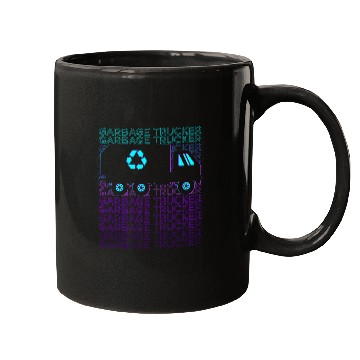 Discover Garbage Trucker Recycling Trash Truck Waste Separation Retro Mugs