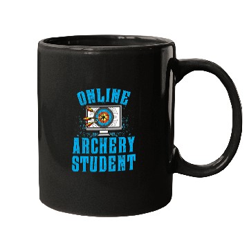 Discover Funny Virtual Learning Online Archery Student Mugs