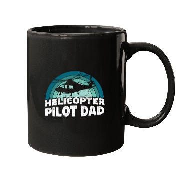 Discover Helicopter Pilot Dad Aviation Flight Aviator Mugs