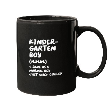 Discover Kindergarten Boy Definition Funny Back To School Student Mugs