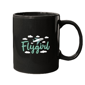 Discover Pilot Girl Flight Attendant Mugs
