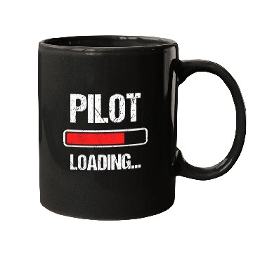Discover Pilot Loading Please Wait Future Flight Student Kid Pilot Mugs