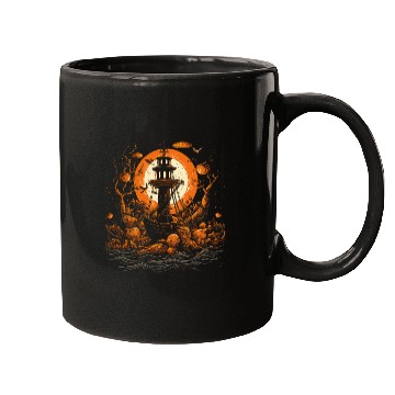 Discover Halloween Boat Anchor Mugs