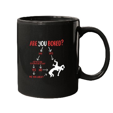 Discover Are You Bored Wrestler Funny Wrestling Mugs