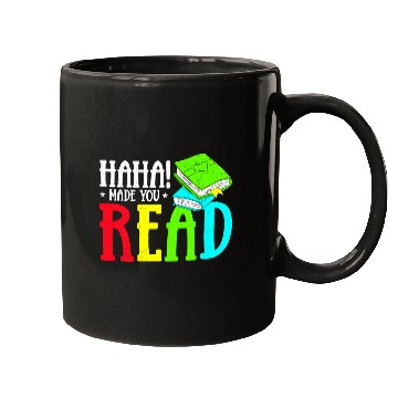 Discover Haha Made You Read Funny Reading Teacher Bookworm Librarian Mugs