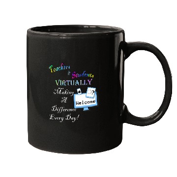 Discover Teaching Inspirational Virtual School Quote Teachers Mugs