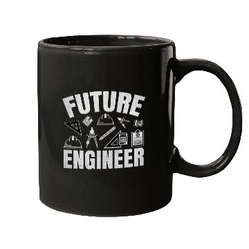 Discover Engineering Student Kids Funny Future Engineer Mugs