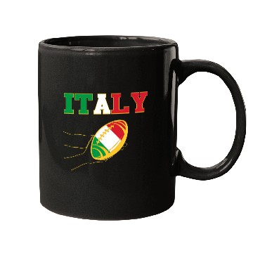 Discover ITALIAN FLAG ITALY RUGBY Mugs