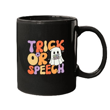 Discover Retro Trick or Speech Halloween Speech Therapy Slp Halloween 2 Mugs