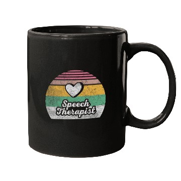 Discover Retro vintages Speech Therapis Speech Pathology Gift 2 Mugs