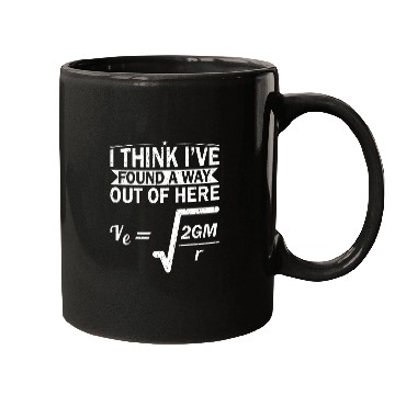 Discover Escape Velocity Gravity Physics Engineer Funny Physics Mugs