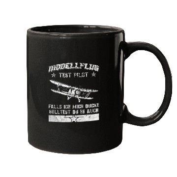 Discover Model Flight Test Pilot Wenn Ich Mich Ducke Model Aeroplane Mugs