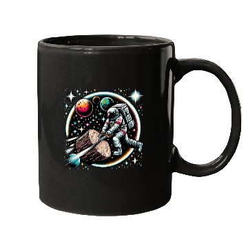 Discover Cool Galaxy Astronaut Logging worker Mugs