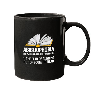 Discover Abibliophobia Reading Book Reader Definition Mugs