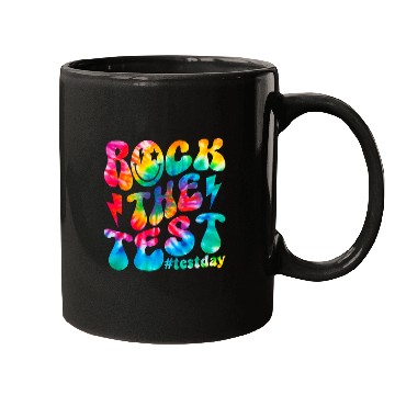 Discover rock test testing day motivational teacher student Mugs