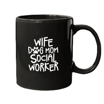 Discover Womens Social Worker Wife Dog Mom Mugs