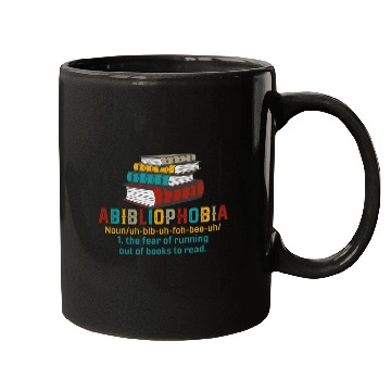Discover Abibliophobia Reading Bookworm Book Nerd Lover Reader Fun Mugs