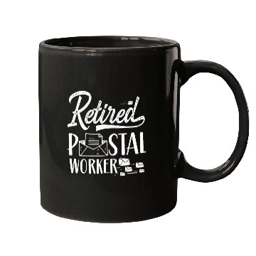 Discover Retired Postal Worker Courier Postman Mailman Mail Mugs