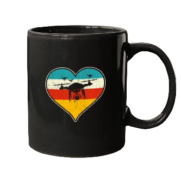 Discover Drone Hearth Sunset Mugs