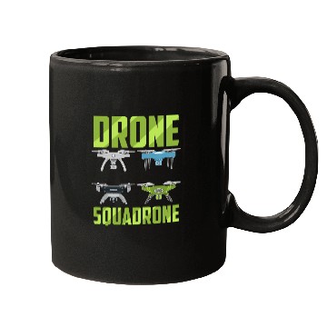 Discover Drone Pilot Drone Squadrone Quad Pilots Quadcopter Mugs