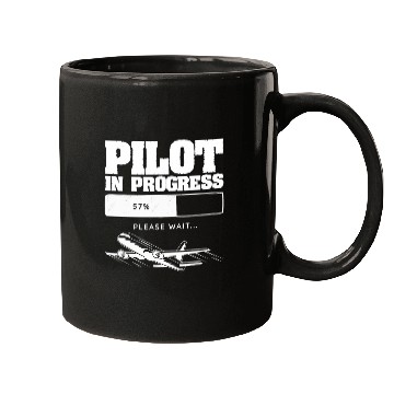 Discover Pilot In Progress Flight Aviation Future Copilot Mugs