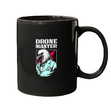 Discover Drone Life Master Bald Eagle Birdwatcher Quadcopter Pilot Mugs