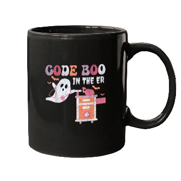 Discover ghosts Code Boo In The ER Respiratory Therapist Halloween Mugs
