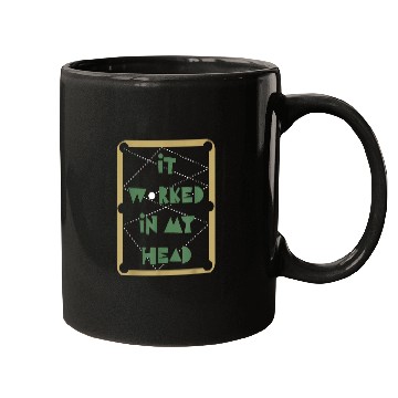 Discover It Worked In My Head Pool Billiard Team Mugs