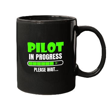 Discover Pilot In Progress Please Wait Funny School Flight Student Mugs