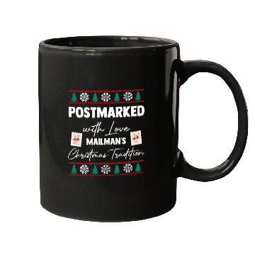 Discover Santa Postal Worker Post Office Worker Christmas Mailman 1 Mugs