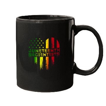 Discover Juneteenth 1865 Scientist Proud African American Flag Mugs